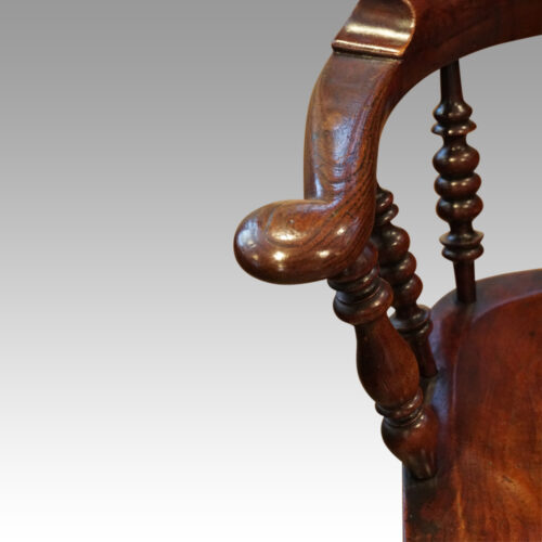 Antique Yorkshire broad arm chair handgrip