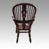 Antique Yorkshire broad arm chair rear