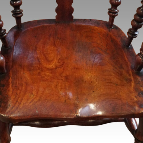 Antique Yorkshire broad arm chair seat