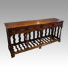 Antique oak Devon dairy dresser angle