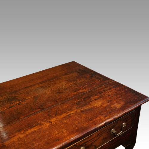 Antique oak Devon dairy dresser top end