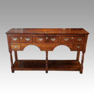 Antique oak potboard dresser base