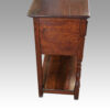 Antique oak potboard dresser base side