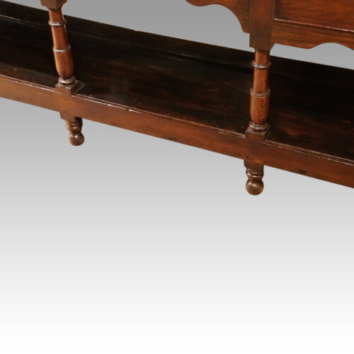 Antique potboard oak dresser base pot board