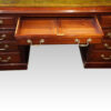 Edwardian mahogany large pedestal desk central drawer