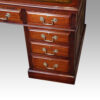 Edwardian mahogany large pedestal desk drawers