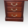 Edwardian mahogany large pedestal desk handles