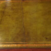 Edwardian mahogany large pedestal desk leather detail