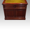 Edwardian mahogany large pedestal desk side