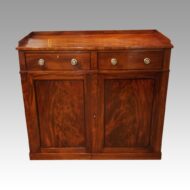 Georgian mahogany low linen press