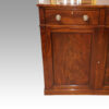 Georgian mahogany low linen press cupboard detail