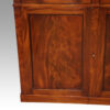 Georgian mahogany low linen press door panel