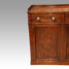 Georgian mahogany low linen press end