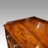 Georgian mahogany low linen press gallery