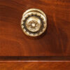 Georgian mahogany low linen press handle