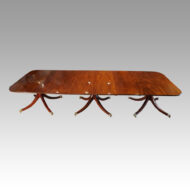 Mahogany 3 pillar dining table