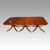 Mahogany 3 pillar dining table no leaves