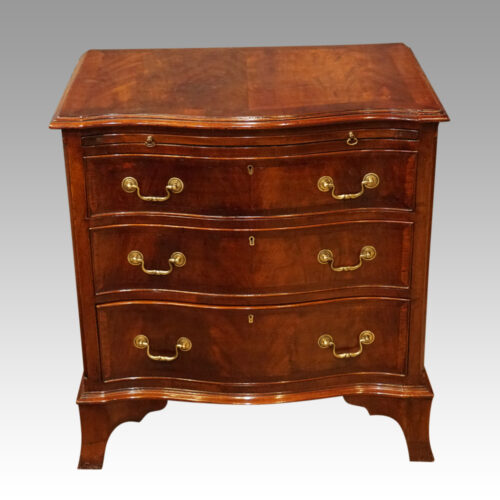 Mahogany serpentine chest