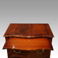 Mahogany serpentine chest slide