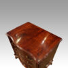 Mahogany serpentine chest top