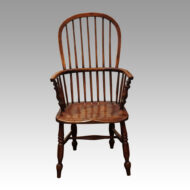 Matched set of 4 Antique stickback armchairs 1