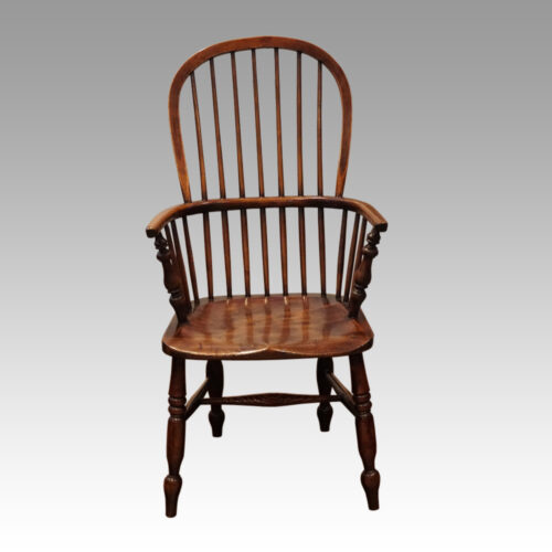 Matched set of 4 Antique stickback armchairs 1
