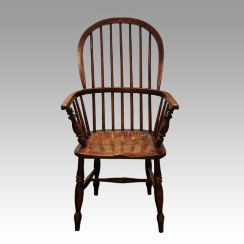 Matched set of 4 Antique stickback armchairs 2
