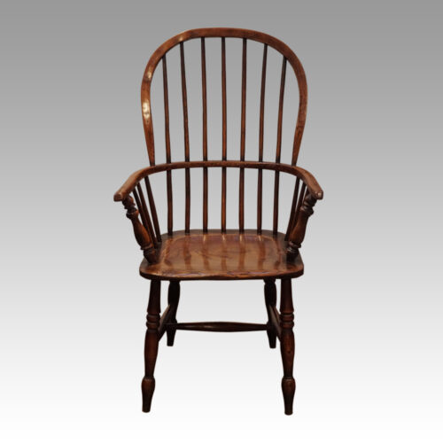 Matched set of 4 Antique stickback armchairs 3