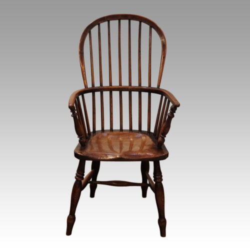 Matched set of 4 Antique stickback armchairs 4