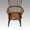 Matched set of 4 Antique stickback armchairs seat