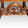 Pair Carolean style oak chairs front base rail