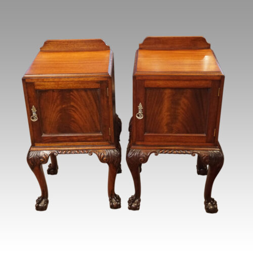Pair of mahogany bedside cabinets