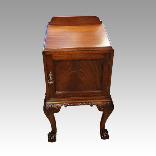 Pair of mahogany bedside cabinets single