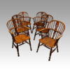 Set of 6 19thc Windsor armchairs