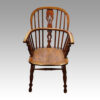 Set of 6 19thc windsor armchairs detail chair