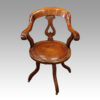 Victorian mahogany revolving desk chair