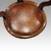 Victorian mahogany revolving desk chair seat