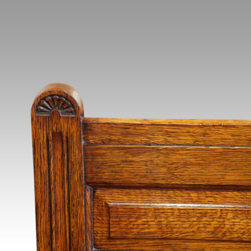 Victorian oak country house stick stand carving