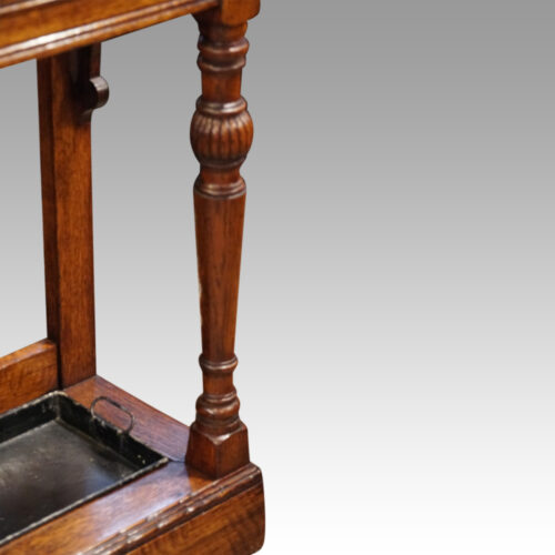 Victorian oak country house stick stand leg