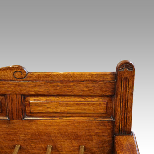 Victorian oak country house stick stand panel