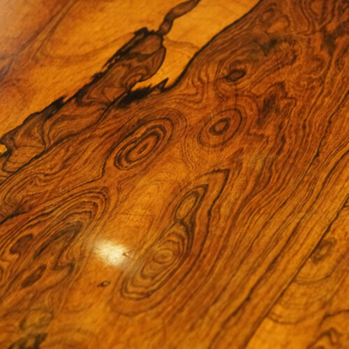 William IV rosewood dining table top grain