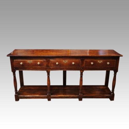19thc. oak dresser base front