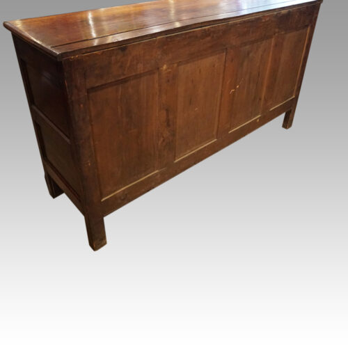 Antique oak inlaid dresser base back