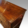 Antique oak inlaid dresser base end