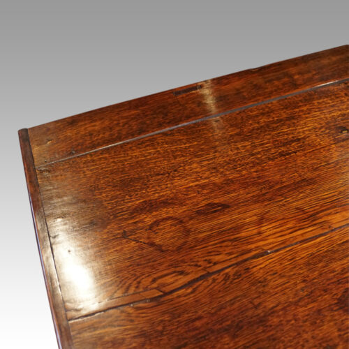 Antique oak inlaid dresser base top timber