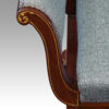 Edwardian inlaid duet stool arm