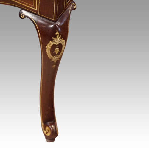Edwardian inlaid duet stool leg