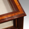 Edwardian inlaid mahogany curio cabinet banding