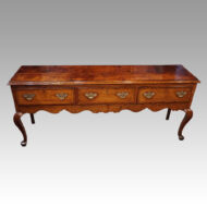 George III oak cabriole leg dresser