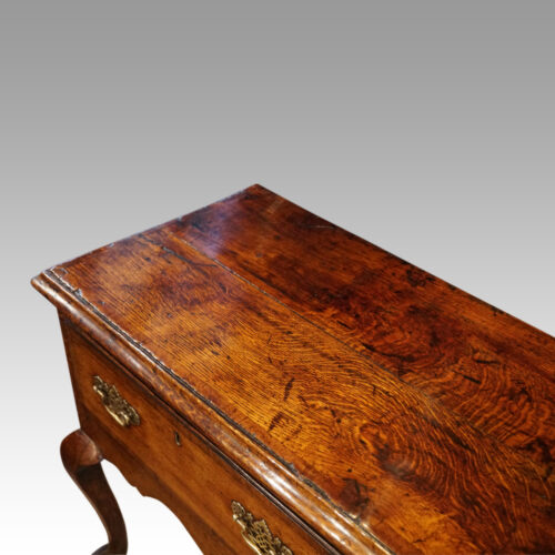 George III oak cabriole leg dresser end top